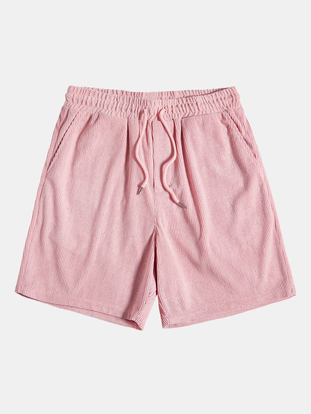 Conjunto de camisa y pantalón corto de pana con botones y mangas cortas