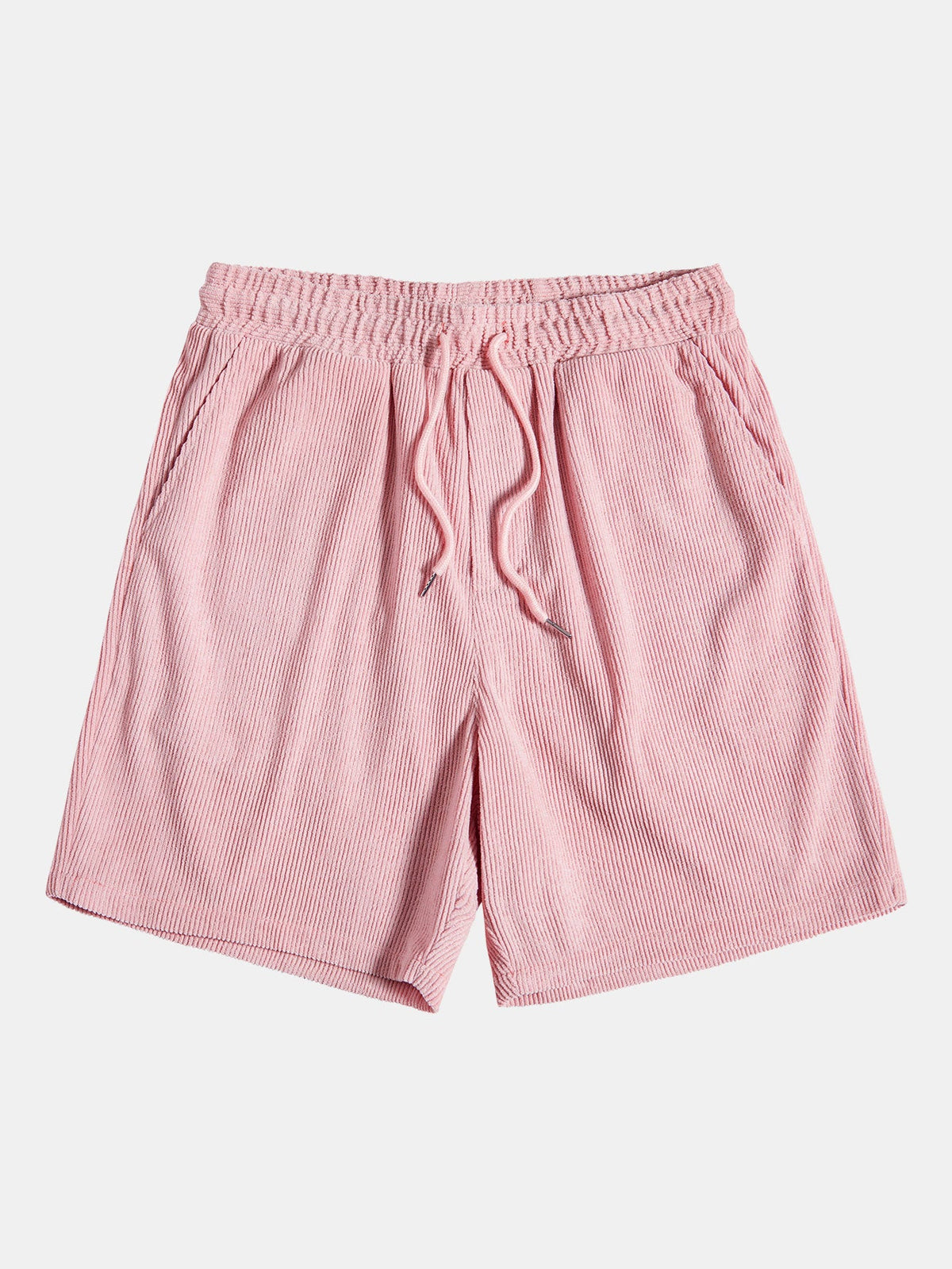 Conjunto de camisa y pantalón corto de pana con botones y mangas cortas