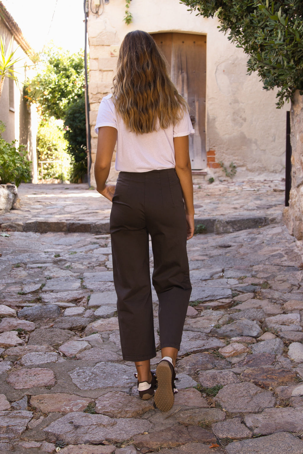 Pantalón esencial de pierna ancha