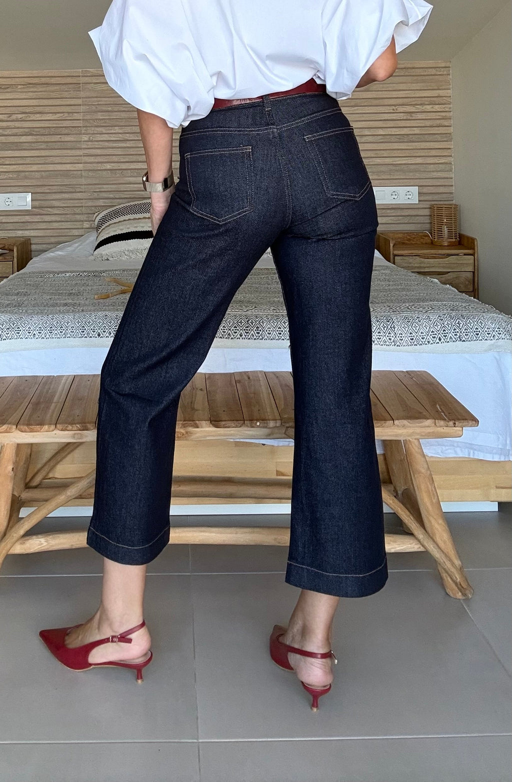 Pantalones con Cinturón Elegante