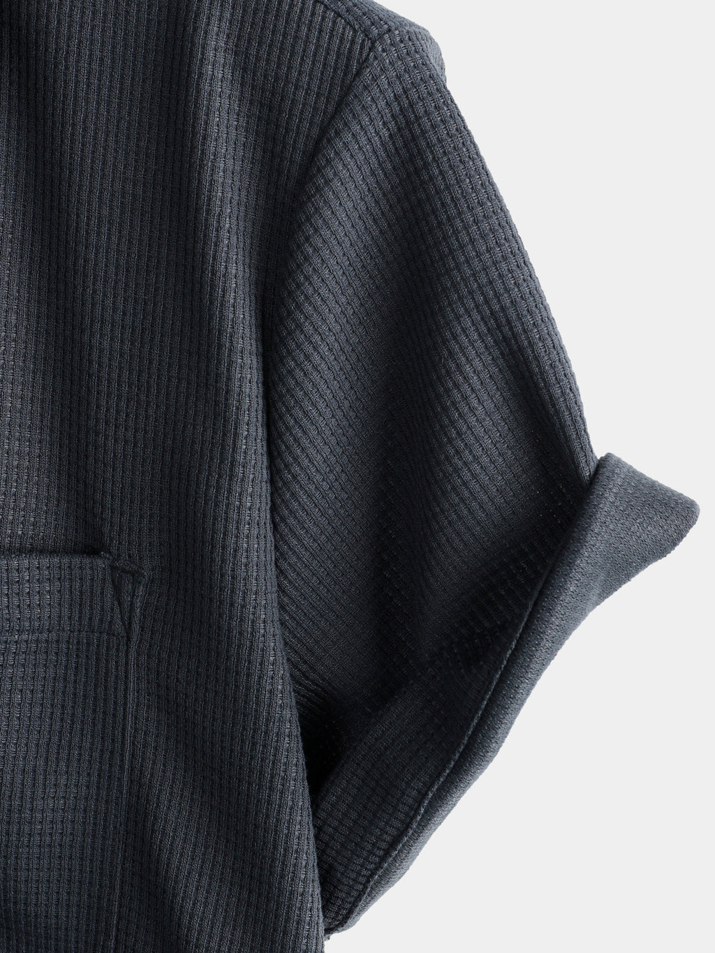 Camisa casual de hombre con textura de gofre