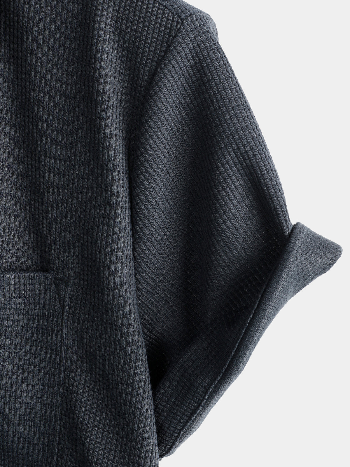 Camisa casual de hombre con textura de gofre