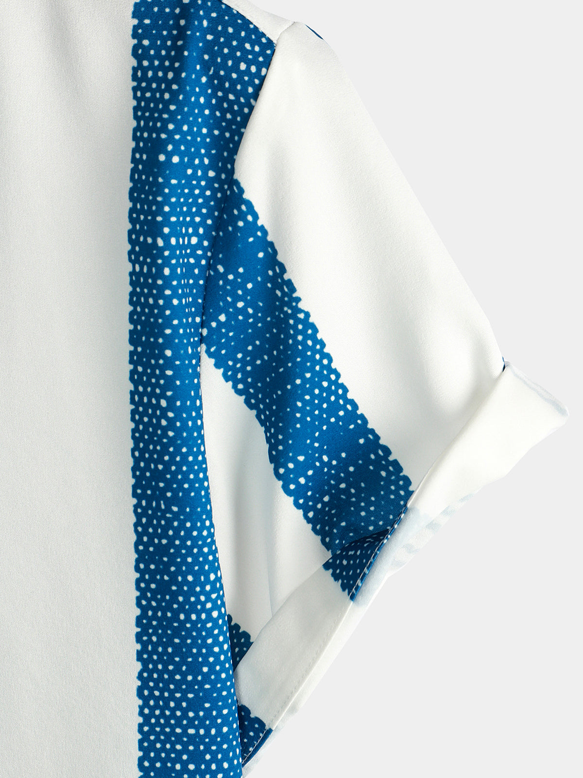 Camisa casual azul de manga corta para hombre