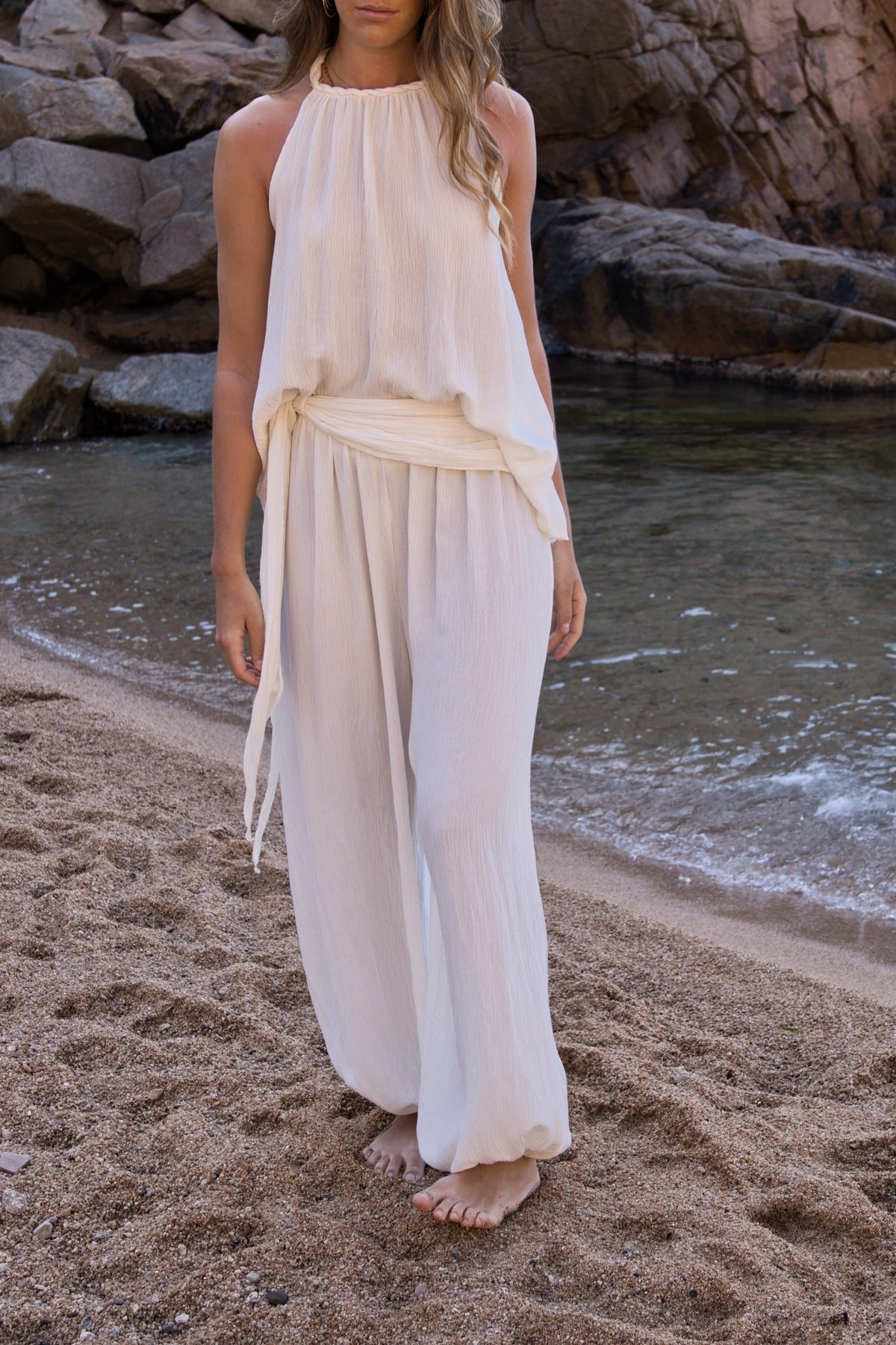 Pantalón Brisa Elegante con Fajín Ajustable