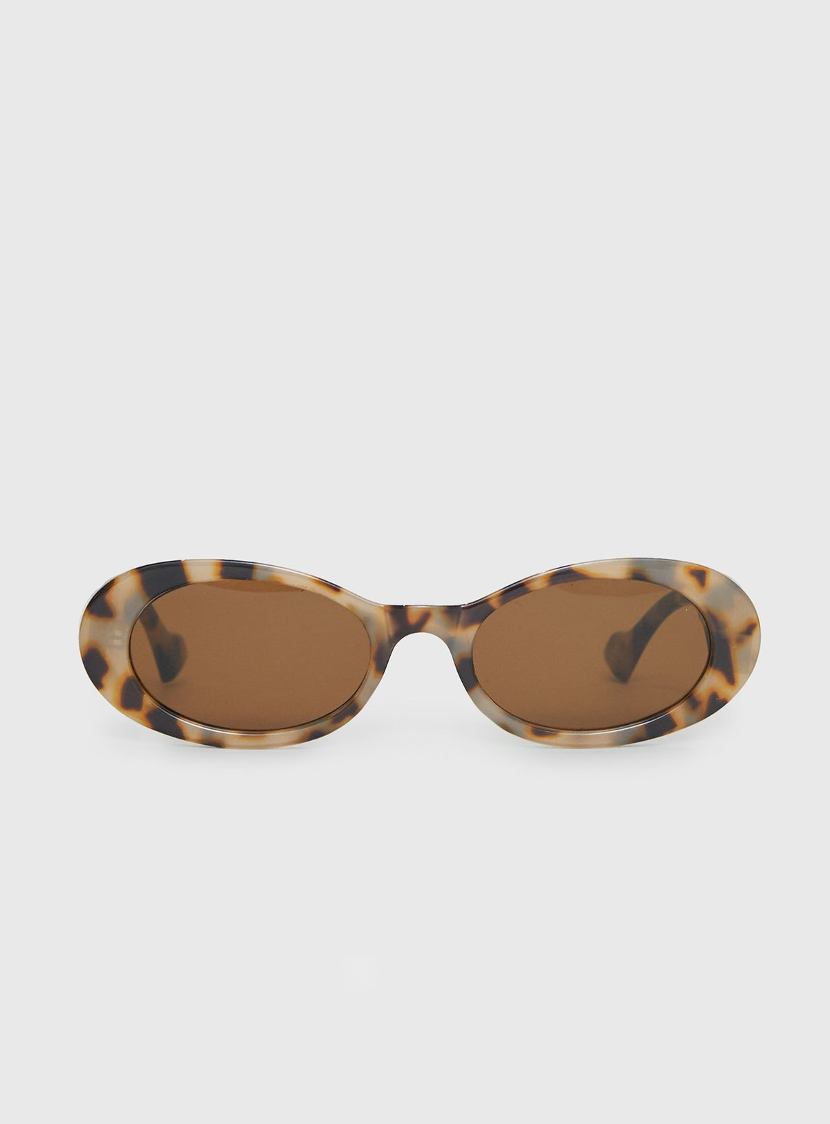 Gafas de sol ovaladas marron