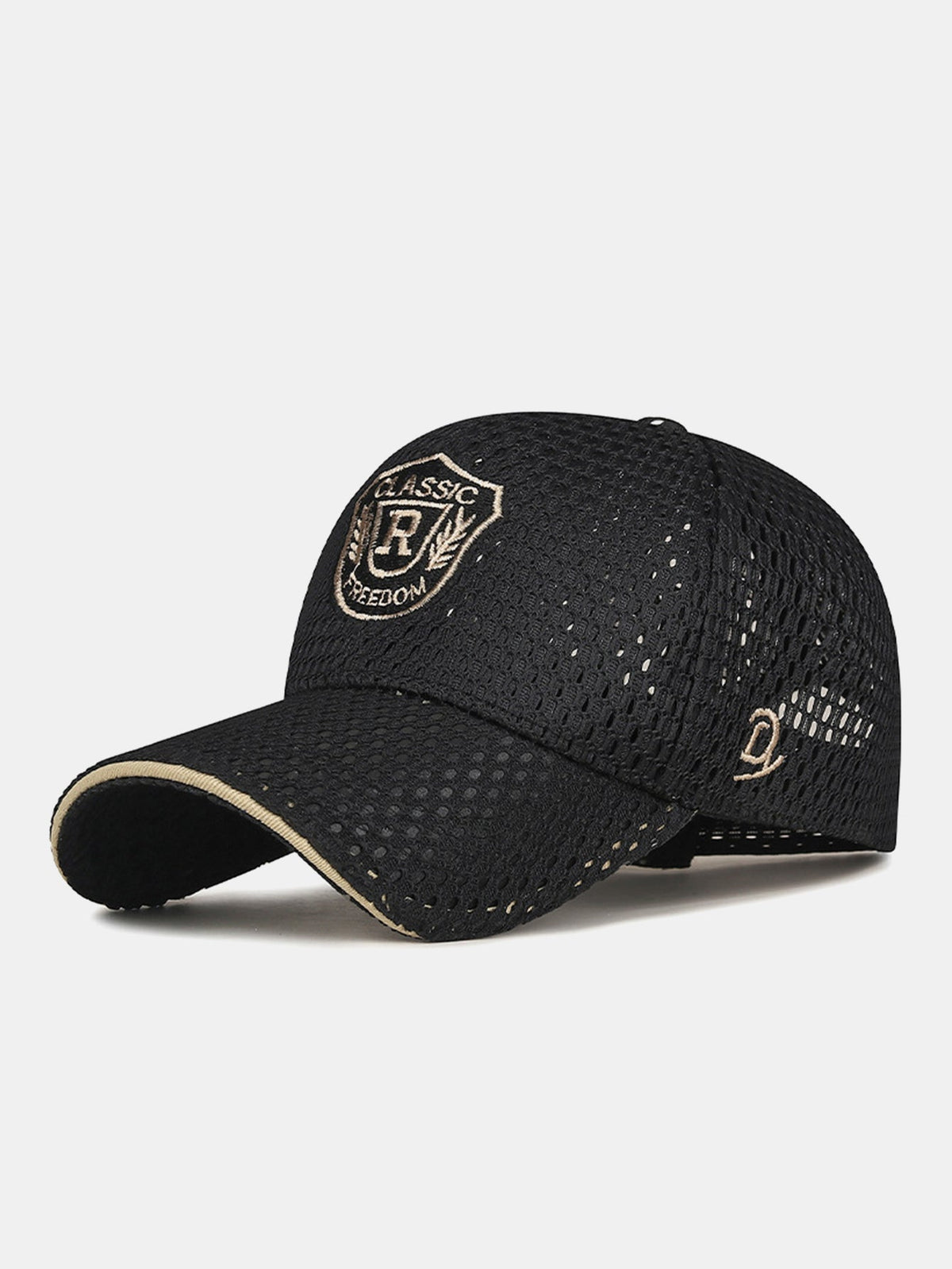 Gorra de béisbol para hombre con bordado, malla transpirable y ajuste regulable
