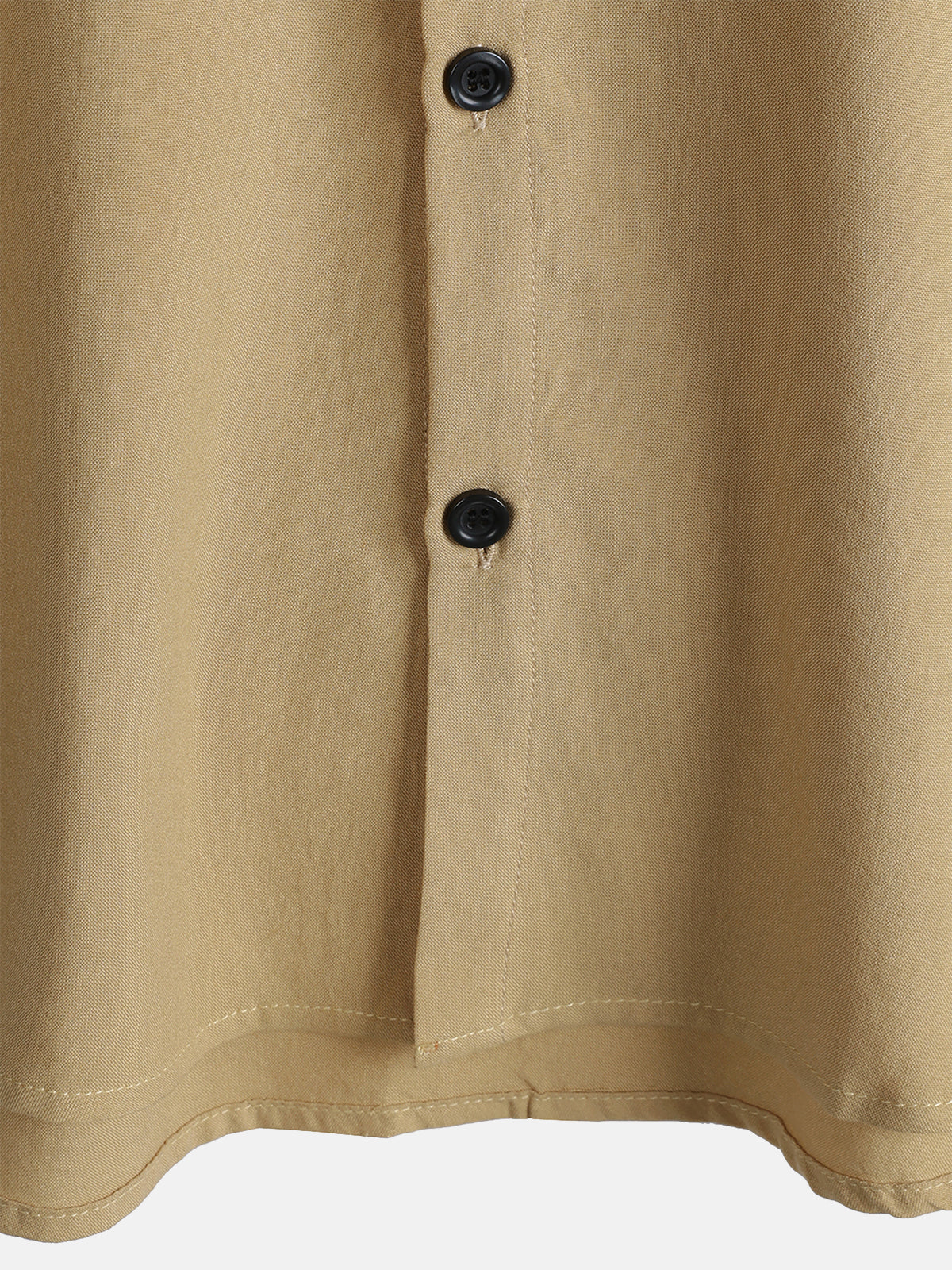 Camisa para hombre, de manga corta, color sólido