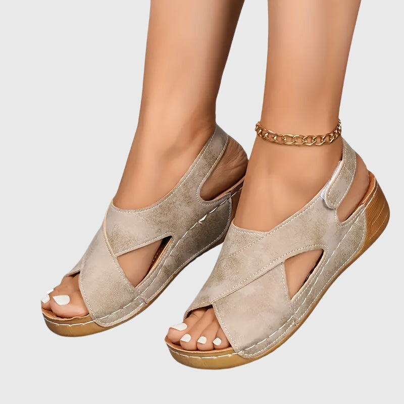 Angelina™ | Sandalias elegantes de ante con plantilla de máximo confort
