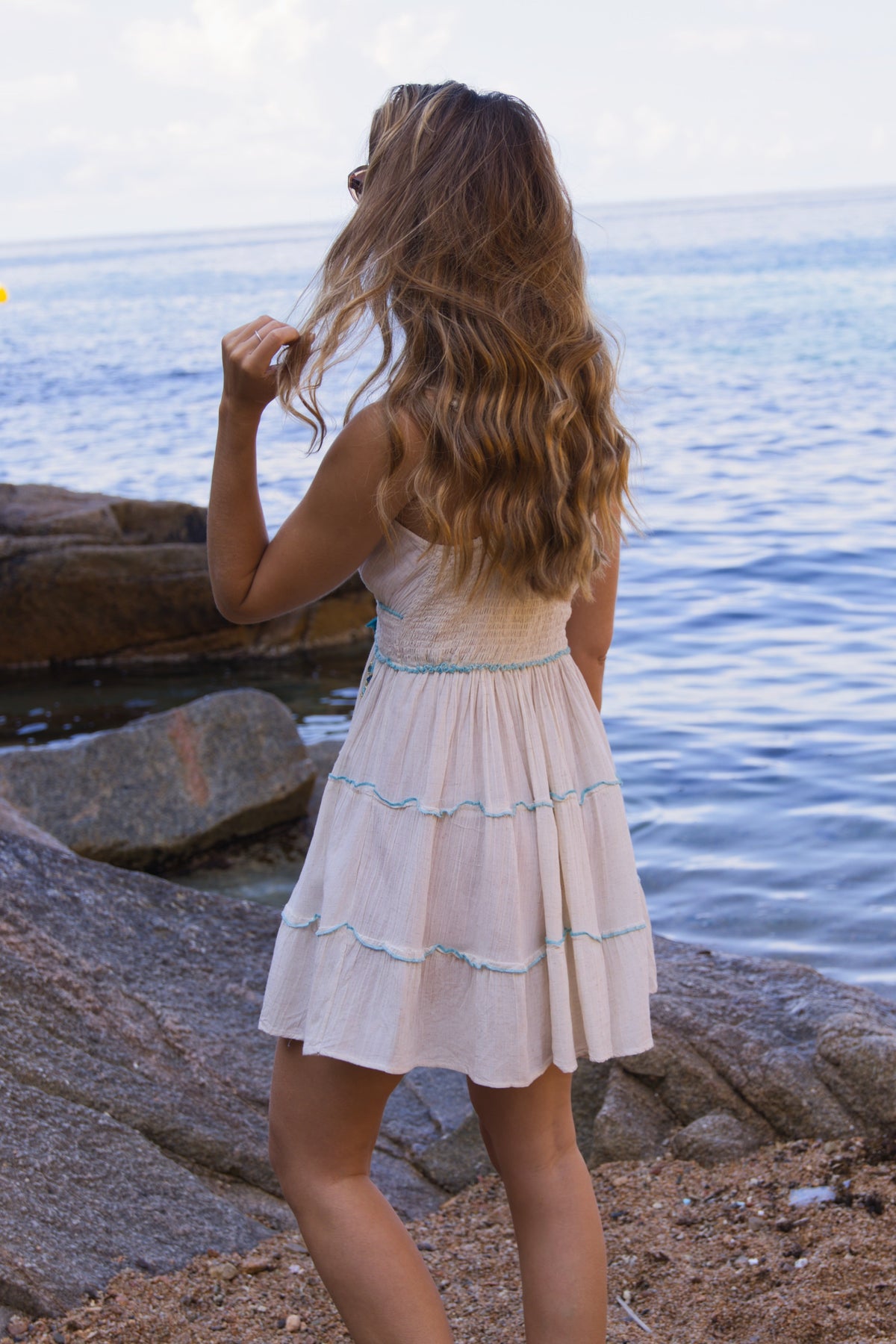 Vestido Boho Palm Beach Corto