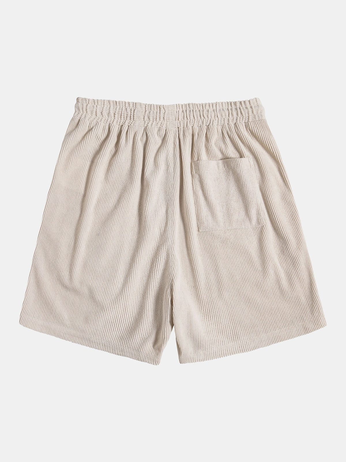 Conjunto de camisa y pantalón corto de pana con botones y mangas cortas