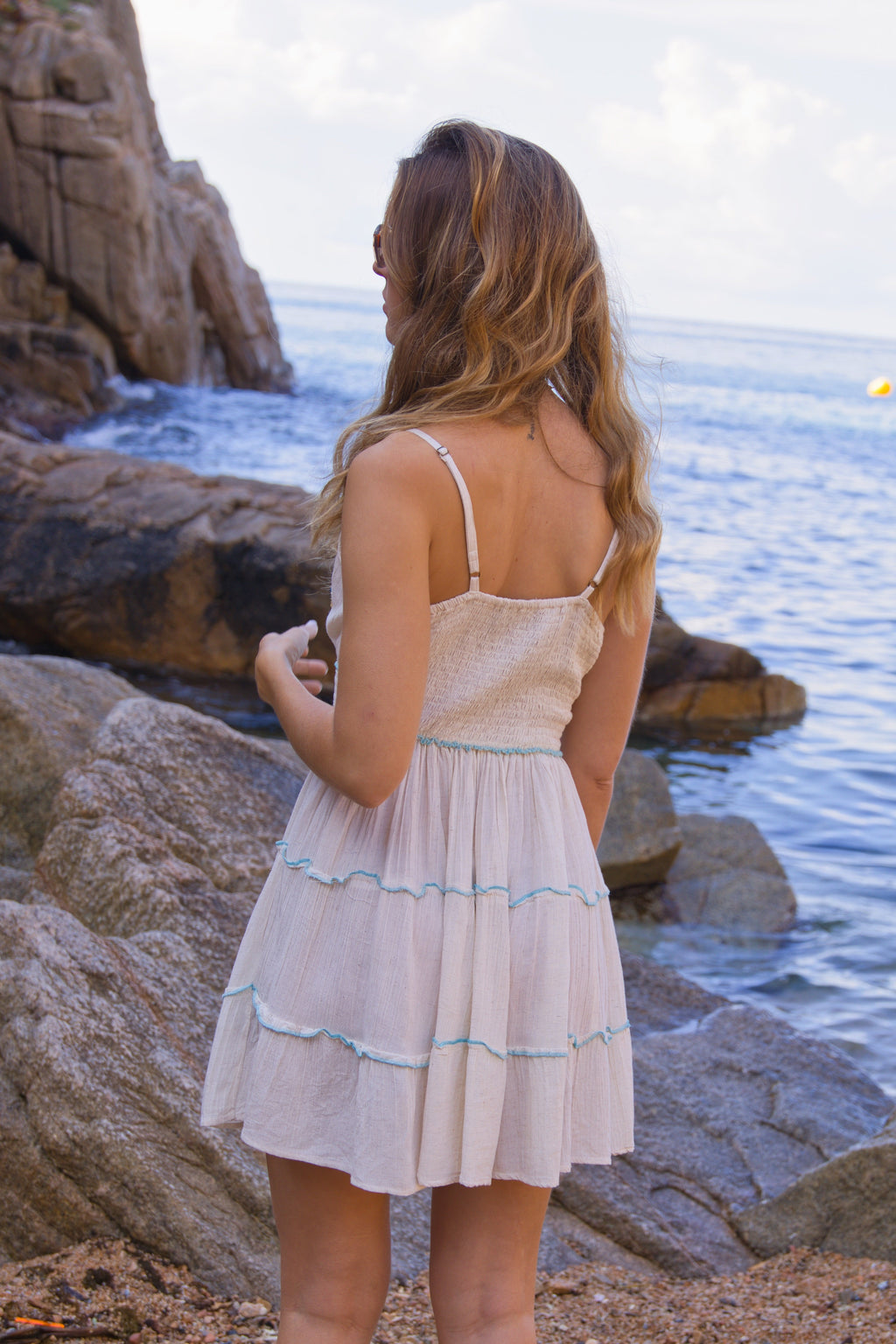Vestido Boho Palm Beach Corto