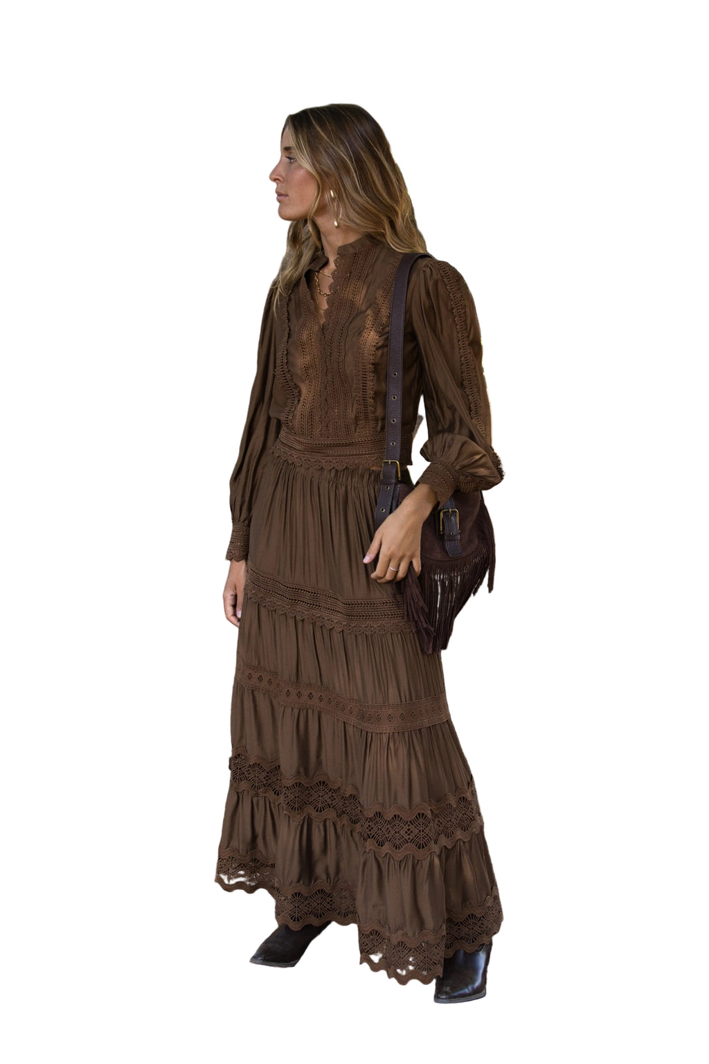 Blusa Boho Camel Elegante y Versátil