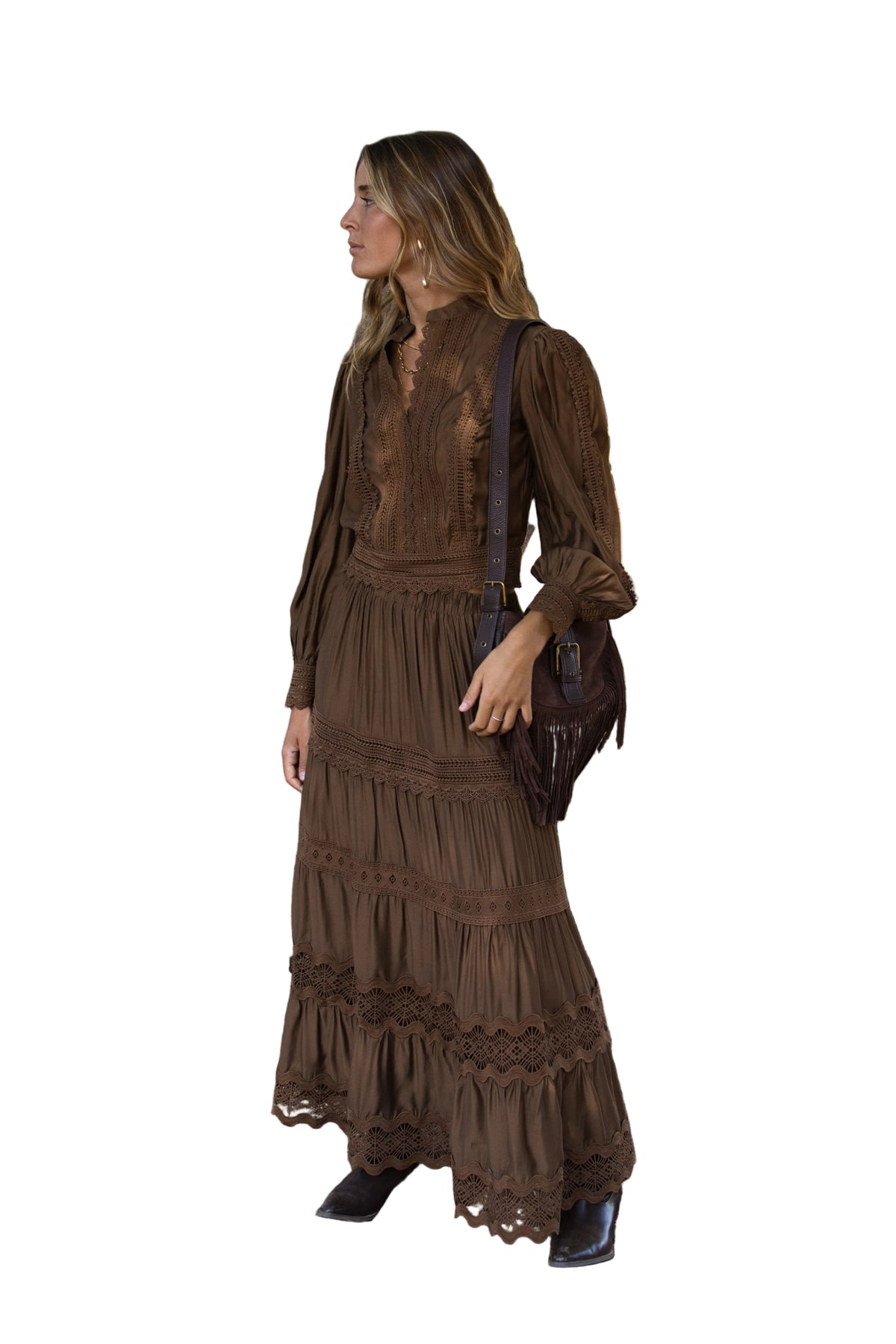 Blusa Boho Camel Elegante y Versátil