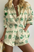 Adorable conjunto de shorts estampados