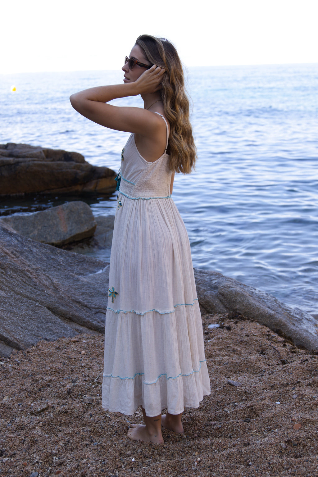 Vestido Largo Palm Beach Elegante