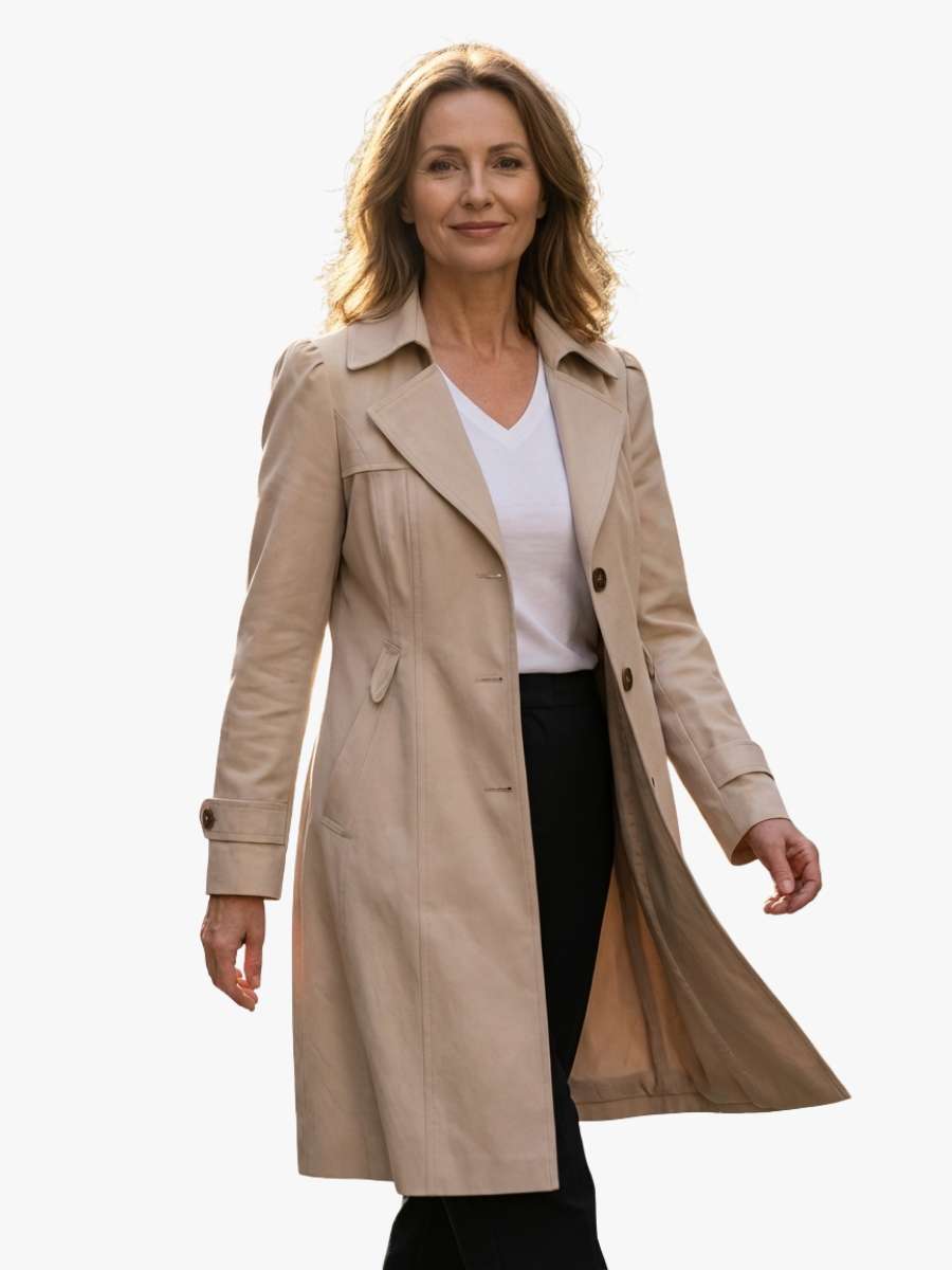 Abrigo Largo Elegante y Sofisticado para Mujer
