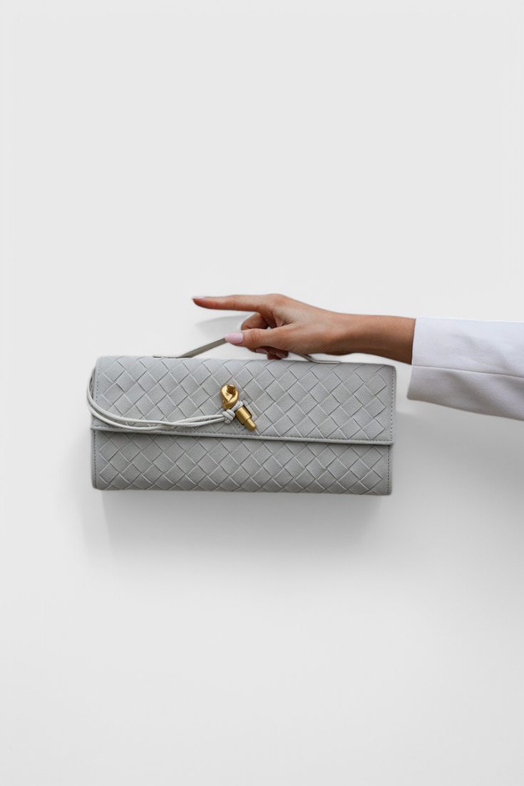 Melanie | Bolso de hombro clásico de ante, elegante y atemporal