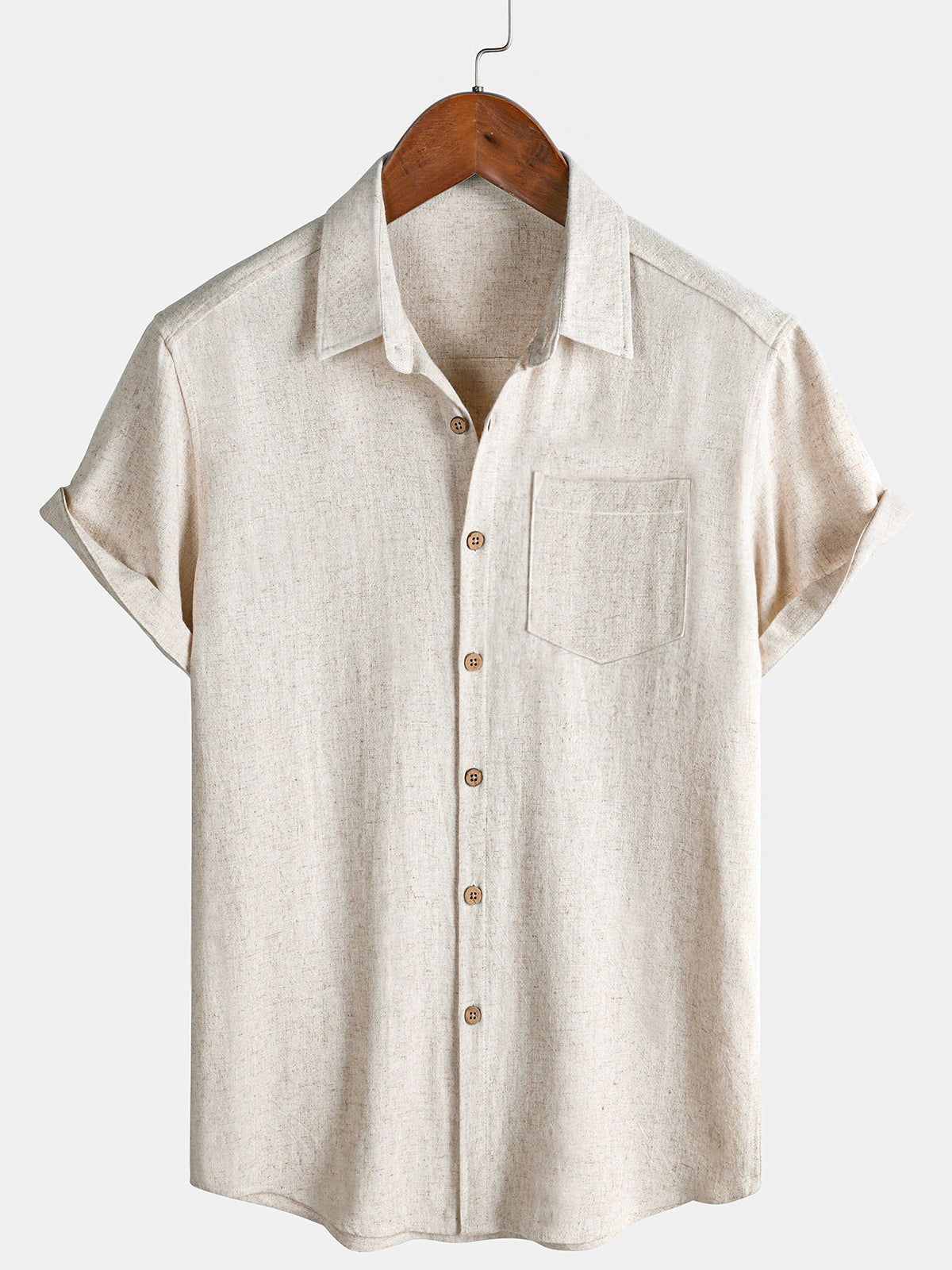 Camisa deportiva cómoda  de manga corta para hombre