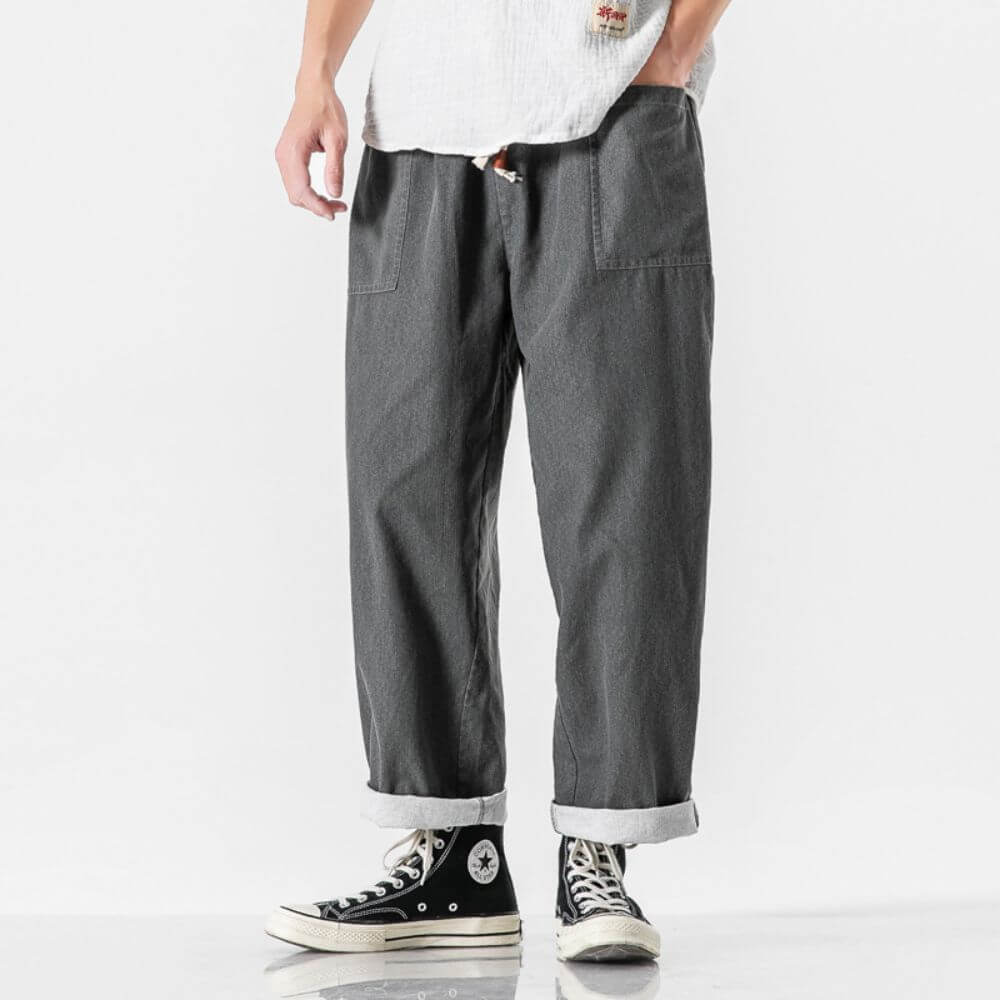 Fernando – Pantalón Vintage Casual de Pierna Ancha