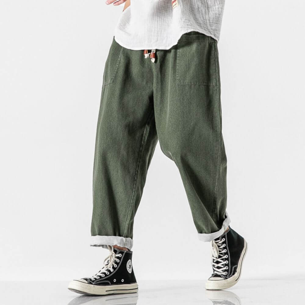 Fernando – Pantalón Vintage Casual de Pierna Ancha