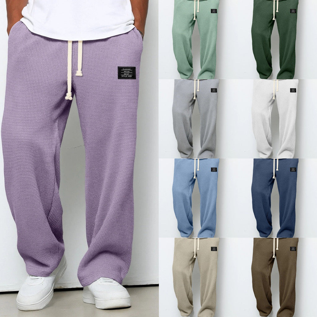 Samuel | Pantalón de pierna ancha con cintura ajustable para mayor comodidad