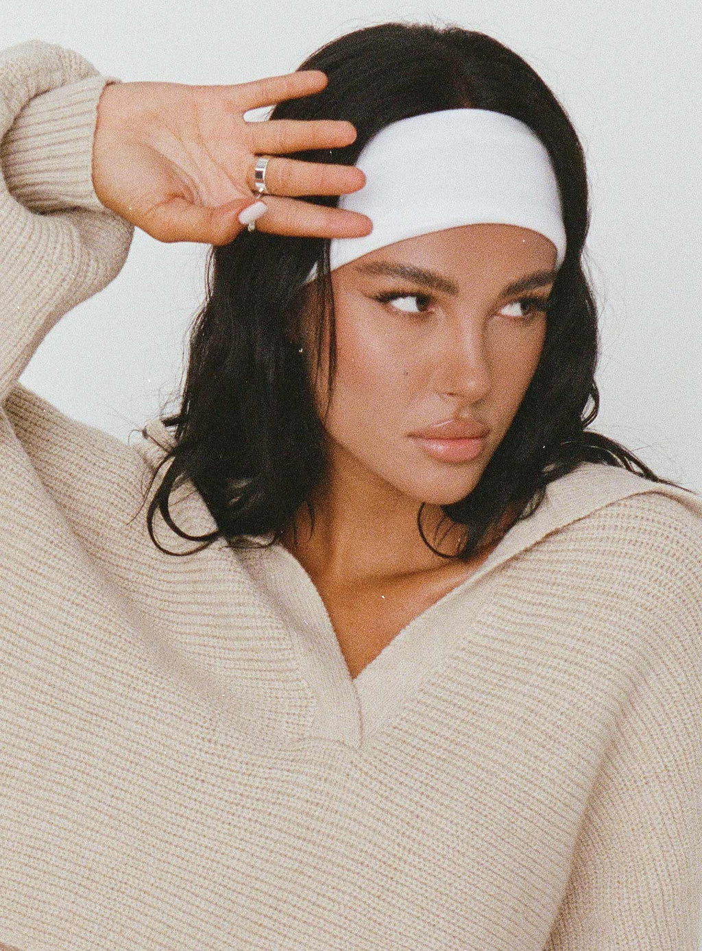 Diadema blanca
