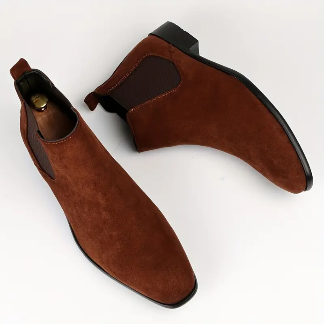 Herman | Botas Chelsea Elegantes de Ante para Hombre