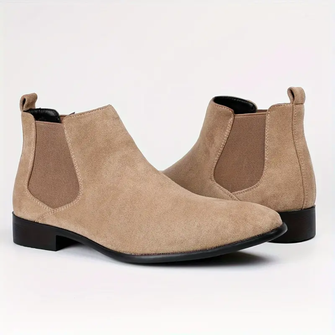 Herman | Botas Chelsea Elegantes de Ante para Hombre