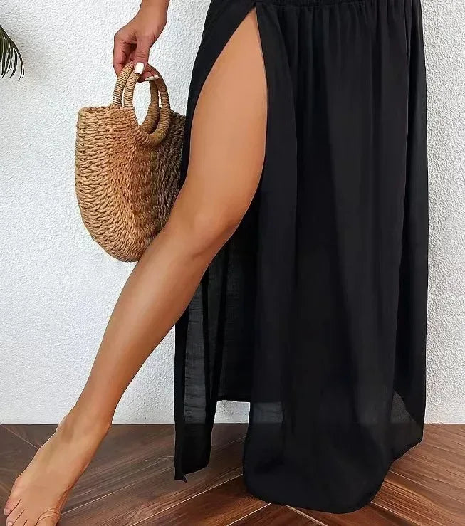 Falda de verano para mujer, cubierta de traje de baño