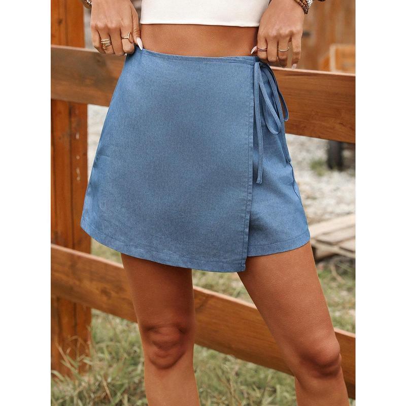 Falda pantalón cruzada diseño elegante de falda-short
