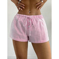 Pantalones bóxer a rayas para mujer