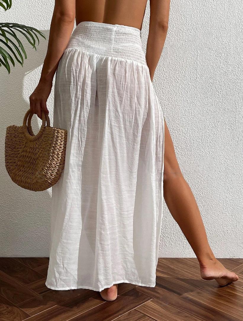 Falda de verano para mujer, cubierta de traje de baño