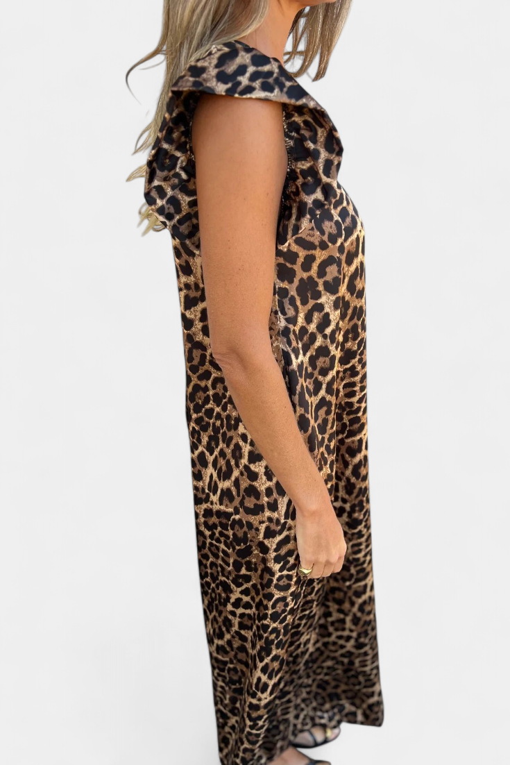 Isela | Mono de leopardo con escote en V