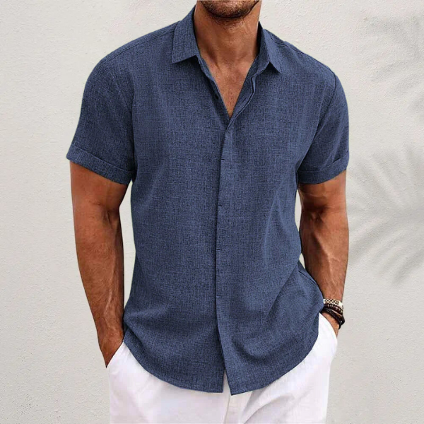 Camisa Casual de Manga Corta para Hombre