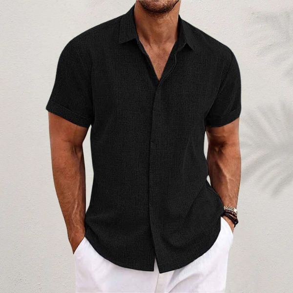 Camisa Casual de Manga Corta para Hombre