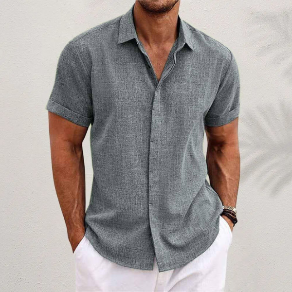 Camisa Casual de Manga Corta para Hombre