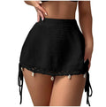 Minifalda playera de malla tejida