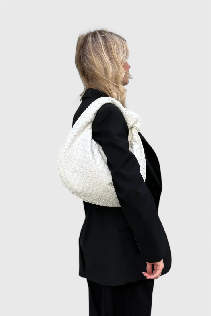 Sage | Elegante bolso de hombro mediano tejido