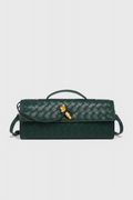 Melanie | Elegante bolso de mano con sofisticado detalle de nudo dorado