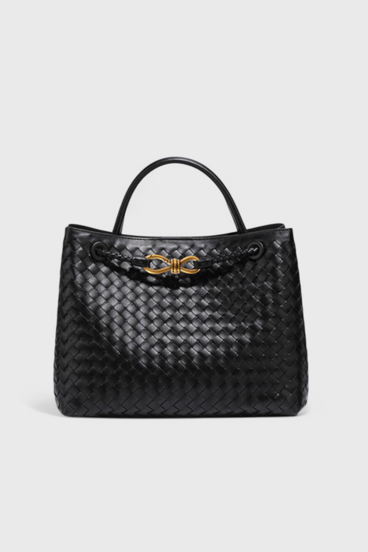 Elegante bolso tejido para uso diario en color índigo