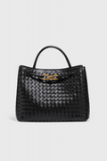 Elegante bolso tejido para uso diario en color índigo