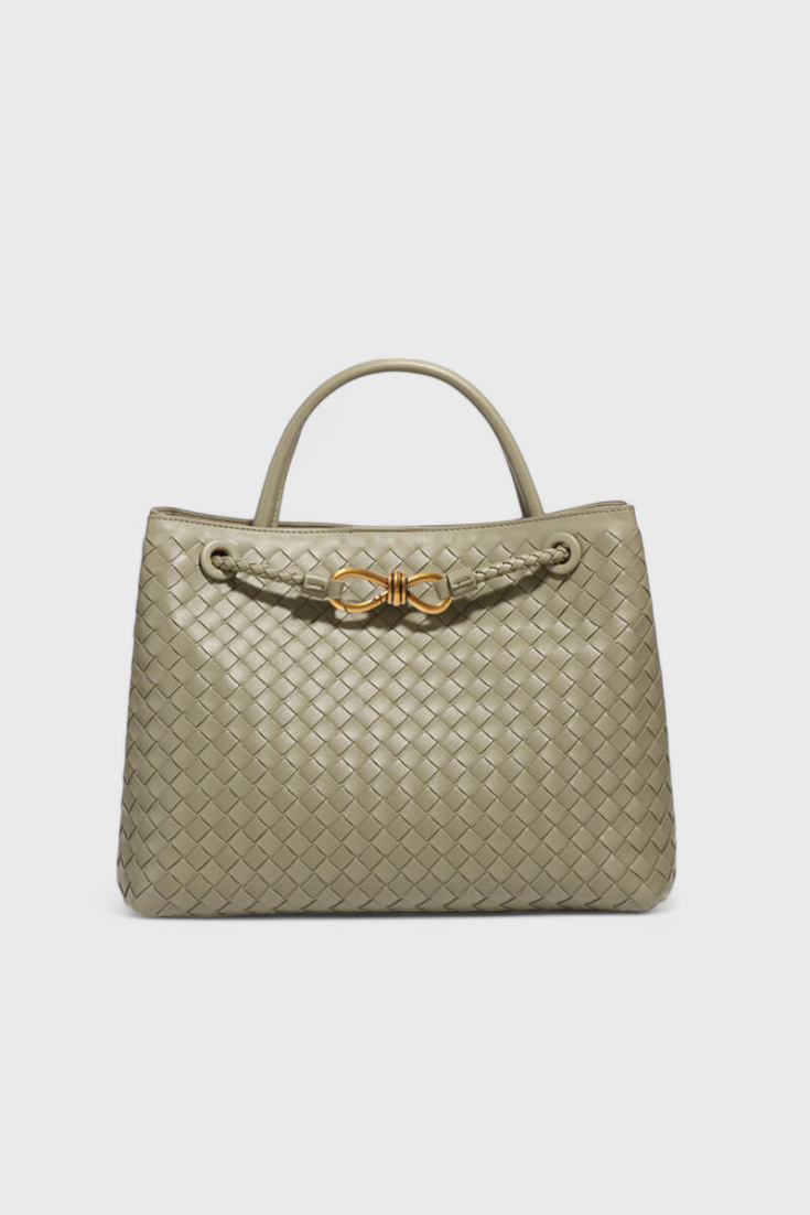 Elegante bolso tejido para uso diario en color índigo