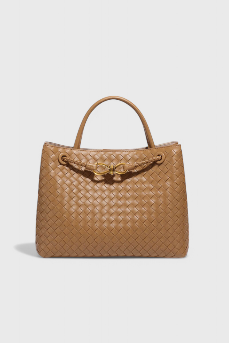 Elegante bolso tejido para uso diario en color índigo