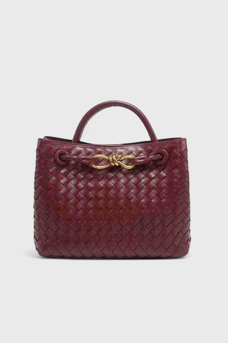 Elegante bolso tejido para uso diario en color índigo