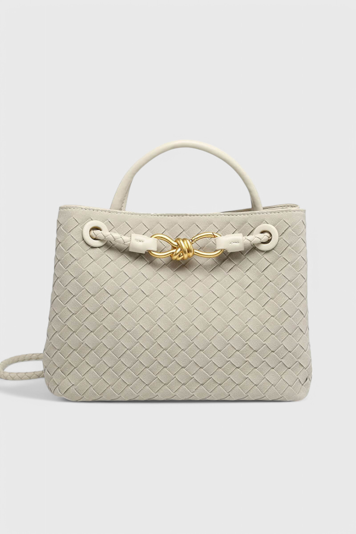 Elegante bolso tejido para uso diario en color índigo