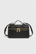 Milla | Mini bolso tejido con elegantes accesorios dorados