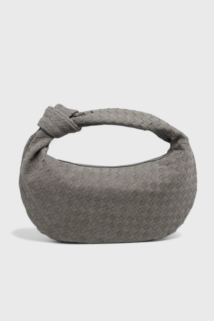 Lila | Elegante bolso mediano tejido con sofisticado detalle de nudo