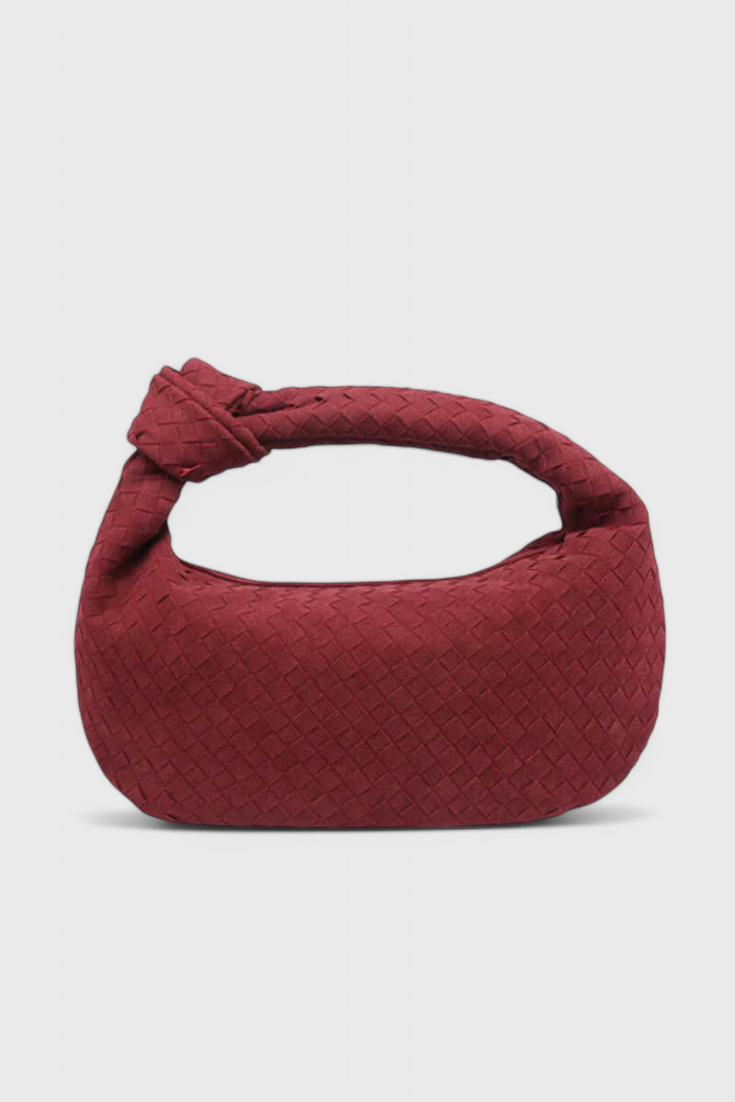 Lila | Elegante bolso mediano tejido con sofisticado detalle de nudo