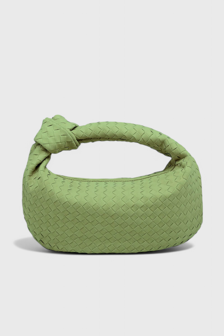 Lila | Elegante bolso mediano tejido con sofisticado detalle de nudo