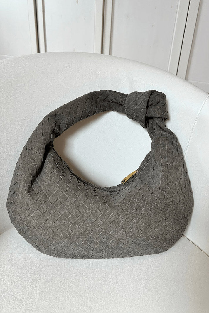 Lila | Elegante bolso mediano tejido con sofisticado detalle de nudo